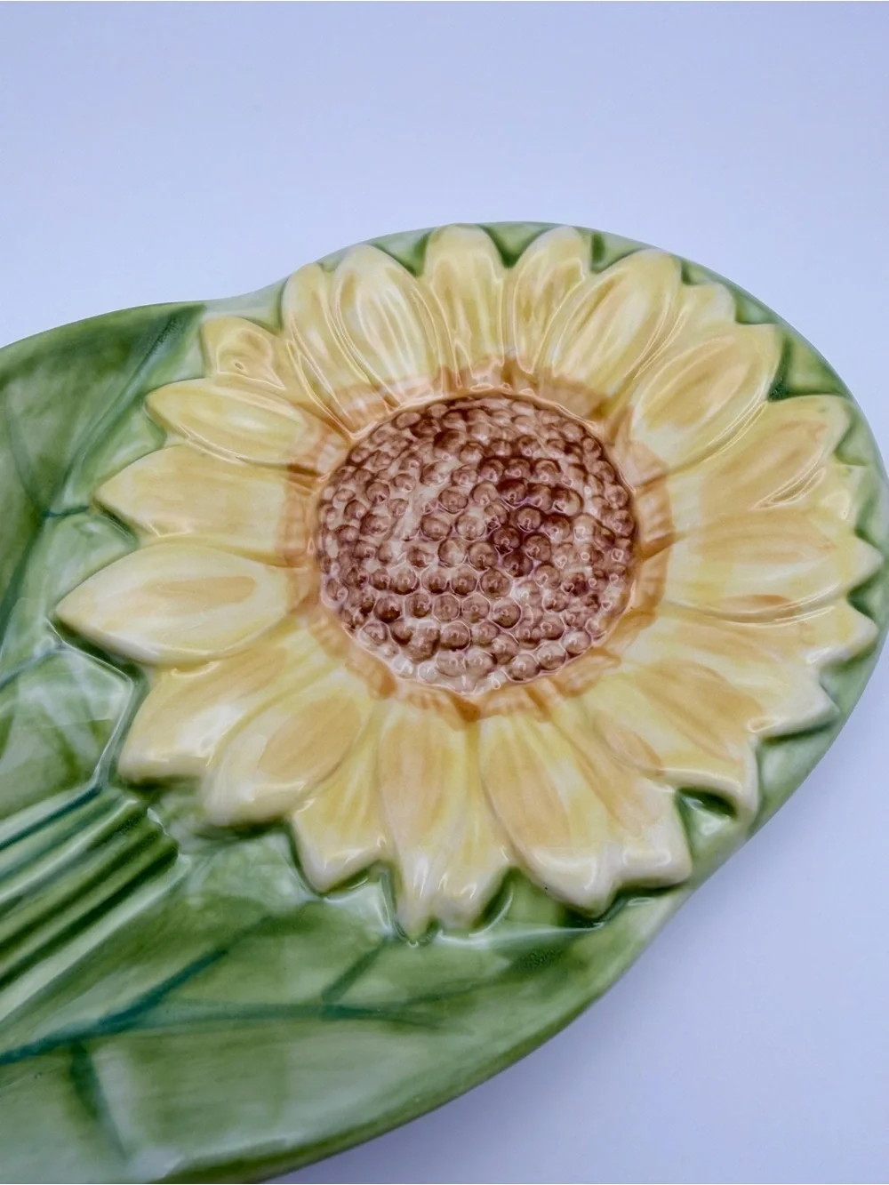 Pfaltzgraff, Retired, “The Secret Of Pistoulet”, Ceramic Sunflower Spoon Rest